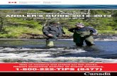 Newfoundland and Labrador ANGLER’S GUIDE 2012–2013€¦ · DFO/ 1924-0589 Cat no: Fs111-1/2012E. 2 Angler’s Guide 2012–2013 important Telephone numbers Provincial government