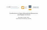 Conference on Open Educational Resources and Digital Archivesmedia.brainity.com/uibk2/mwb2013/images/presentation/caine_UNE… · What are the benefits of OERs? “Benefits and challenges