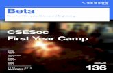 Beta Issue 136 - Main | CSESocCamp Schedule Contacts CSESoc Beta, Issue 136 A fornightly publication from CSESoc’s publication team. Publications Director Siddhant Virmani A schedule