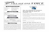 VILLAGE ONE VOICE...Clubhouse, as your vehicle will be towed within 24-48 hours’ notice. All vehicles must be moved, operable in working condition and regis - tered at Vanderhaven