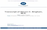 Transcript of Steven C. Brigham, M.D. · Case 1:14-cv-01339-CCB Document 109-3 Filed 03/15/18 Page 2 of 101 . PLANET DEPOS 888.433.3767 |  . Transcript of Steven C. Brigham, M.D.
