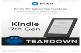Kindle 7th Generation Teardown - Amazon Web Services€¦ · Neonode zForce NN1001 Single Chip Optical Touch Controller Texas Instruments MSP430G2 Ultra Low Power Microcontroller