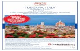 TUSCANY, ITALY - Constant Contact...tasting •Tour eternal city of Rome •Discover amazing Vatican City, including Vatican Museum & Sistine Chapel Chianti Day 1 Depart USA Depart