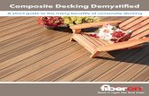Composite Decking Demystified - Amazon S3...Fiberon composite decking boards are produced in solid colors or multi-chromatic colors that feature nuanced tones and streaking, just like