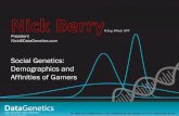 Social Genetics: Demographics and Affinities of Gamers · Hours of games/day ©2010 Nick Berry, DataGenetics History of Casual Gaming 0 50000 100000 150000 200000 250000 300000 350000