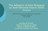 The Influence of Item Response on Self-Directed …...The Influence of Item Response on Self-Directed Search (SDS) Scores 2006 National Career Development Association Global Conference