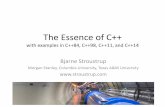 The Essence of C++ - Columbia Universityaho/cs4115/lectures/14-01-29...• Not just memory: all resources 3. Use “smart pointers” • They are still pointers 4. Plug in a garbage