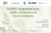 QUATREC comparative study: results, conclusions and recommendations · 2020-02-21 · QUATREC comparative study: results, conclusions and recommendations Gunta Kinta Head of Projects