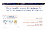 High-Level Synthesis Techniques for In-Circuit Assertion ... FPGA Assertion-based verification usage