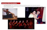 Association With Chandralekha - Usha balasundaram · Association With Chandralekha Usha Balasundaram, after completing her Diploma in Bharatahanatyamfrom the world renowned Institute,
