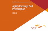 Agility Earnings Call Presentation€¦ · solutions and productivity optimization • Strong Air performance driven by tonnage and yield growth • Ocean freight volume growth exceeded