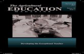 March/April The Agricultural EDUCATION€¦ · The Agricultural Education Magazine (ISSN 0732-4677), published bi-monthly, is the professional journal of agricultural education. The
