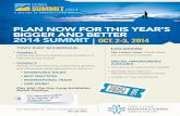 PLAN NOW FOR THIS YEAR’S BIGGER AND BETTER 2014 …fcmavoice.com/SummitFlyer_2014.pdfPLAN NOW FOR THIS YEAR’S BIGGER AND BETTER 2014 SUMMIT FCMA 2014 A Meeting Of Manufacturing