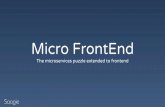 Micro FrontEnd · 2 4 1 5 Microservices Benefits Small & Specialized Teams Easier to scale Micro Services Freedom in stack’s choices Easier to deploy 3 4