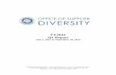 FY2016 Q1 Report - DelawareIn Q1 of FY2016 the State of Delaware spent $42.1Million with the Supplier Diversity ($20.4M) and Small Business ($21.7M) communities. This is inclusive