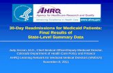 30-Day Readmissions for Medicaid Patients: Final Results ... · Among obstetric adults, Blacks had the highest readmission rate, followed by Native Americans and Whites. Hispanics