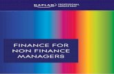 FINANCE FOR NON FINANCE MANAGERS - Kaplan LPD€¦ · INTRODUCTION. DAY 1 • Understanding financing, ... CFA, CMA, ACCA, FRM, ACMA, CGMA VISHAL IYER, CFA. ... research, investment