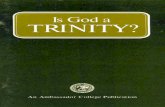 Is God a 11 TRINITY? · Is the Trinity Biblical? 9 expressed by it as the doctrine” (The International Stan- dard Bible Encyclopedia, article “Trinity,” p. 3012). Not only is