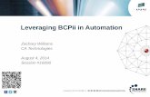 Leveraging BCPii in Automation...3 Applications can register for hardware and software events on the current CPC. Examples: Activation Profile Change Capacity Record Change Hardware