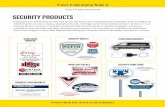 Security Products plain - Stouse.comDoor Knob Hangers or Stock Mini Magnets advertising the company contact information, services or a coupon. SECURITY PRODUCTS SECURITY YARD SIGNS