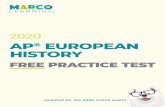 AP EUROPEAN HISTORY - Marco Learning...isit for additional learning resources. 2 AGE. AP ® EUROP TORY Free Practice Test EUROPEAN HISTORY Total Time—45 minutes Question 1 (Document-Based