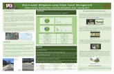 Storm-water Mitigation using Urban Forest Management...Sugar Maple 5,619 (21’) 7,358 (40’) Red Maple 5,720 (21’) 7,607 (40’) Pin Oak 2,569 (11’) 7,353 (25’) RECOMMENDATIONS