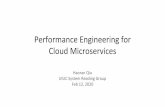 Performance Engineering for - GitHub Pages...Performance Debugging in Cloud Microservices, ASPLOS ’19, Cornell SAIL Group II. Put Seer Into A Broader Perspective - Performance Engineering