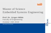 Master of Science Embedded Systems Engineering...15.10.2019 Master ESE - Welcome - Prof. Wilde 18 Advising@Service Center Studium Zentrale Studienberatung (ZSB) / International Admissions