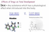 Legal drugs vs. Illicit drugs Drug - Sci Spencer€¦ · Fetal Alcohol Syndrome (FAS) - Problems with the heart, kidney, and/or bones Learning disabilities and low IQ Trouble with
