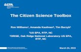 The Citizen Science Toolbox - National Institute of ... · • ORD is supporting the improvement of citizen science • Ironbound air monitoring project presents the opportunity to