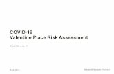 COVID-19 Valentine Place Risk Assessmentpart of the time, you may work from the studio in accordance with this risk assessment and by following our latest published studio protocols.