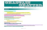 Number 053 Novvember 04, 2017 - Chastain Chatter · 11/4/2017  · Sandy Chastain Brough, Publicity, Kentucky Rebecca Chastain Bigsby, Recording Secretary, New Jersey Victoria Johs,