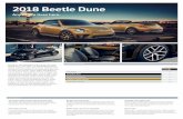 2018 Beetle Dune...with proximity sensor, CD player, satellite navigation and 2 SD card slots • DUNE clip located on bottom of steering wheel • DUNE folio above protective side