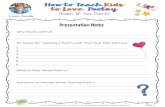 Presentation Notes - Laura Candler · Six Steps for Teaching a Poetry Unit That Your Kids Will Love ... Presentation Notes