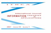 International Journal Information Theories & Applications Vol.14 / … · 2015-02-02 · International Journal "Information Theories & Applications" Vol.14 / 2007 3 PREFACE Verba