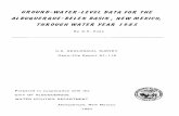 GROUND-WATER-LEVEL DATA FOR THE ALBUQUERQUE-BELEN … · 2010-12-18 · GROUND-WATER-LEVEL DATA FOR THE ALBUQUERQUE-BELEN BASIN, NEWMEXICO, THROUGH WATER YEAR 1985 By G.E. Kues U.S.