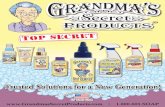 Grandmas Catalog 12 Page 01-28-19 V2 · GRANDMA’S SECRET SPOT REMOVER® GSSR-1001 CAD Convenient take-along size is perfect at home or on the go. GSSR-1001-5 GSSR-1001 Grandma’s