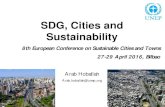 SDG, Cities and Sustainability - European Sustainable Cities · sustainable development Strengthening existing fiscal and financial instruments for creating incentives for resource