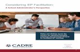 Considering IEP Facilitation - cadreworks.org...and use of IEP meeting facilitators in your area. It is important to note that state-sponsored IEP facilitation is a voluntary process.