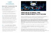 INTERPRETATION MAJOR TAKEAWAYS INVESTING IN...MAJOR TAKEAWAYS INVESTING IN INTERPRETATION N ª |pªÆ; p ªÀ Evaluation data demonstrate continuous growth in team members’ abilities