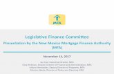 Legislative Finance Committee 111417 Item 3... · Presentation by the New Mexico Mortgage Finance Authority (MFA) November 14, 2017 ... LOS ALAMOS 44 HIGH LUNA 61 MORA 11 RIO ARRIBA