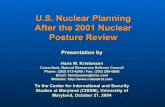U.S. Nuclear Planning After the 2001 Nuclear Posture Reviewnukestrat.com/pubs/Brief2004_MarylandUniversity.pdfU.S. Nuclear Planning After the 2001 Nuclear Posture Review Presentation