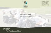 Johan van Uden - es.mathworks.com€¦ · Bio-ethanol Weight: 350 kg Power: 120 hp Speed: 205 km/h Formule Bio The Origin. IM01 Le Mans Racer. Sidepods Active flaps Monocoque Fan