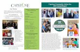Capstone Community Action, Inc. 2015 Annual Report · a 13 week training course at Capstone, the Community Kitchen Academy, and secured a job in the culinary field, thus beginning
