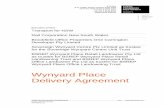 Wynyard Place Delivery Agreement...8.12 Dilapidation Reports 62 8.13 Property damage management 64 8.14 Ausgrid 65 8.15 Sydney Light Rail Project and other TfNSW activities outside