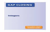 GAP CLOSING - EduGAINsedugains.ca/resourcesMath/CE/LessonsSupports/Gap... · If students struggle with Questions 1–4 use Representing and Comparing Integers If students struggle