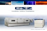 thermal shock chambers - CSZ Products...Smooth carriage transfer via a pneumatic air cylinder designed with multiple safeties. The air cylinder is protected from the environment to