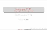 Intro to your 2nd TA.aa755/CS6110/CoqLec.pdfFebruary 12, 2015 Abhishek Anand Intro to your 2nd TA. Why use Proof Assistants (PA)? doing Math (including PL Theory) requires Creativity