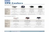 CPU Coolers - Advantechadvdownload.advantech.com/productfile/PIS... · Heatsink Material Copper Dimensions 83 x 69 x 55.5 mm (3.27" x 2.72" x 2.19") Weight 565 g Minimum Chassis Height