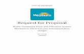 Request for Proposal - Weyburn...City of Weyburn Request for Proposal Water Treatment Plant 200 Filtration System Mechanical, Electrical and Instrumentation Design City of Weyburn